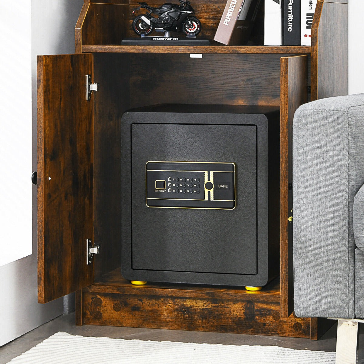 Electronic Safe Box with 3 Opening Ways for Cash Jewelry Deposit-36 x 31 x 41 cm
