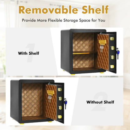 Electronic Safe Box with 3 Opening Ways for Cash Jewelry Deposit-36 x 31 x 41 cm