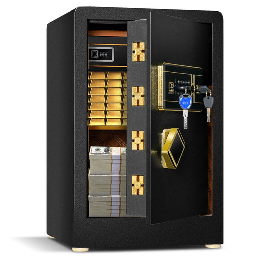 Electronic Safe Box with 3 Opening Ways for Cash Jewelry Deposit-38 x 36 x 58 cm