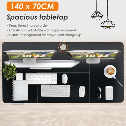 Electric Height Adjustable Standing Desk with Memory Smart Presets and Anti-Collision Function-Black