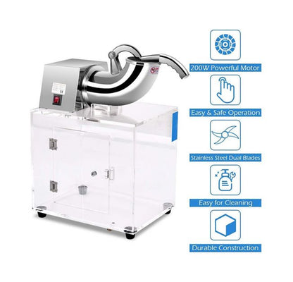 Electric Snow Cone Maker with Dual Blades