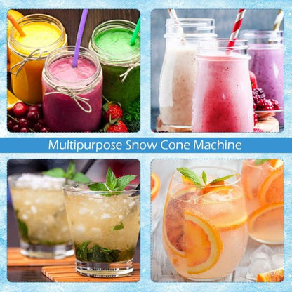 Electric Snow Cone Maker with Dual Blades