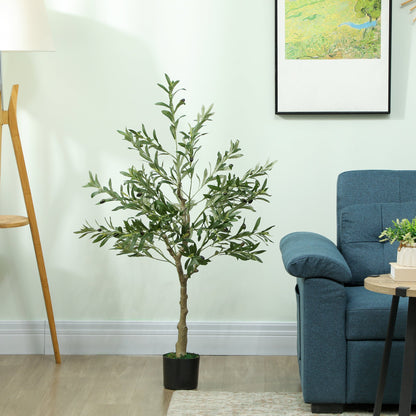 HOMCOM Silk Leaf Artificial Olive Trees