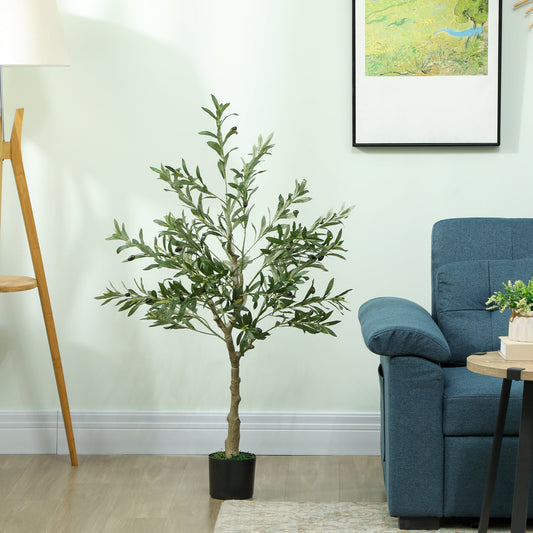 HOMCOM Silk Leaf Artificial Olive Trees