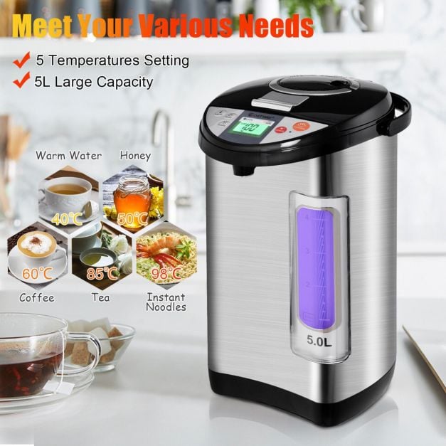 5L Adjustable Instant Hot Electric Water Dispenser with Auto-Cut Off