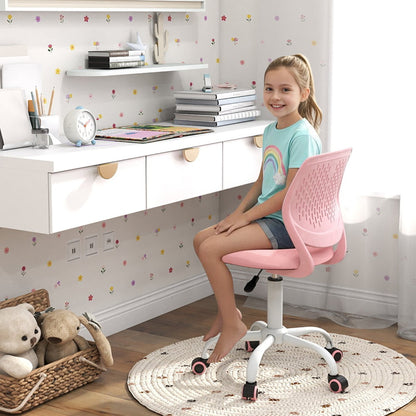 Ergonomic Children Study Chair with Adjustable Height-Pink