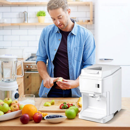 350W  Ice Size Adjustable Commercial Electric Ice Crusher for Home Restaurant-White