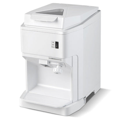 350W  Ice Size Adjustable Commercial Electric Ice Crusher for Home Restaurant-White