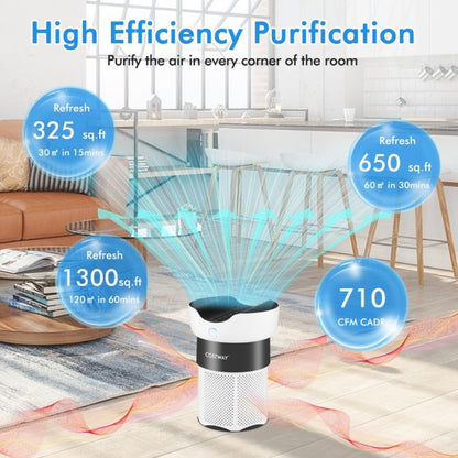 Air Purifier with H13 True HEPA Filter for Home