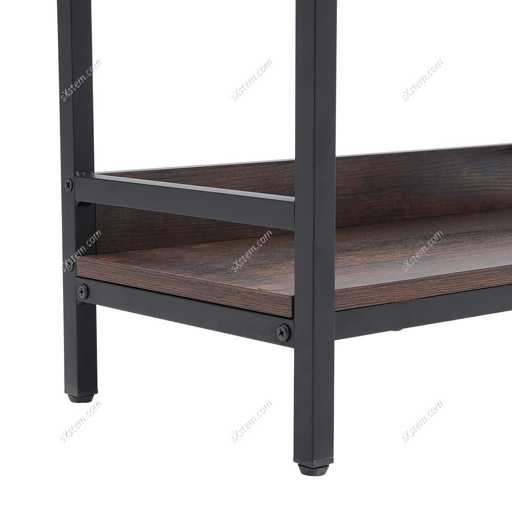 5-Tier Arched Wooden Bookcase Storage Shelf