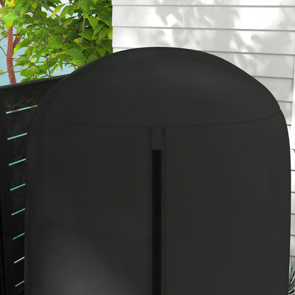 Outsunny 190 x 128cm Wiszący pokrowiec na krzesło Egg Chair - czarny
