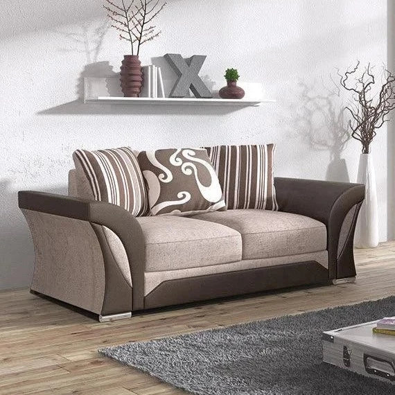 Ferol Fabric Sofa with 2 Seater - Black/Grey