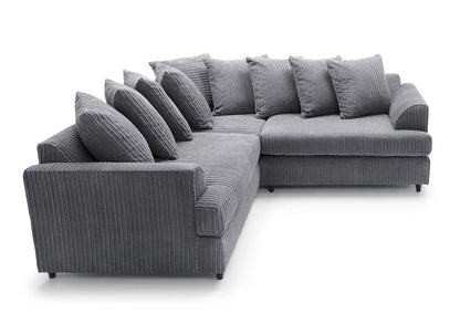 Fergasson Fabric Corner Sofa - Grey