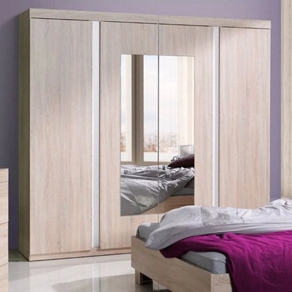 Avigon 4-Door Wardrobe 224cm - Sonoma Oak