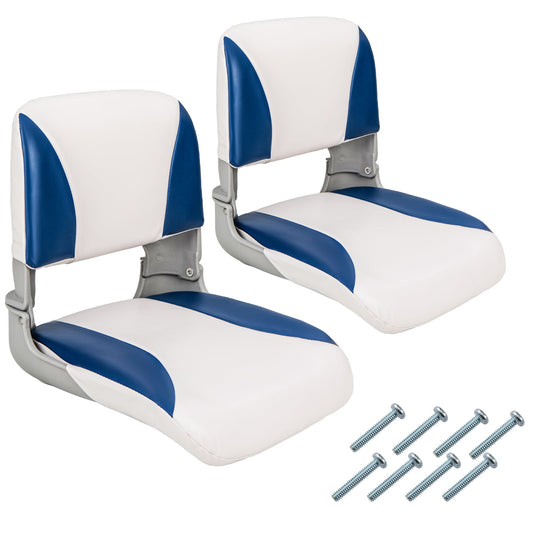 Fishing Boat Seat with High-density Sponge Cushion-Blue & White