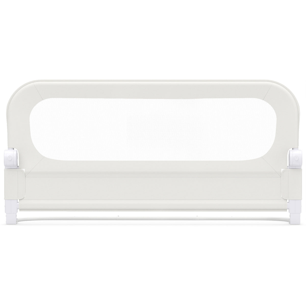Foldable Bed Rail for Toddlers 120 Long with Removable Cover-White
