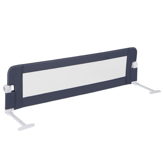 Foldable Bed Rail Swing Down Baby Bed Guard Rail-Gray
