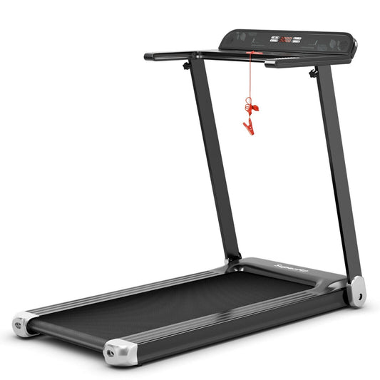 Folding Treadmill with APP Control and Bluetooth Speaker-Silver