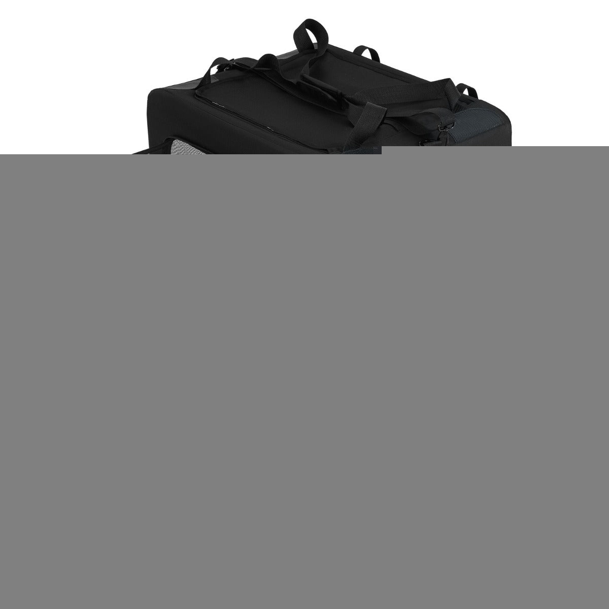 Foldable Dog Crate with Openings and Window Mesh Inner Basket-S