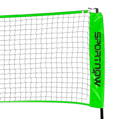 SPORTNOW Badminton Net Set, Height Adjustable Net for Pickleball, Volleyball, Badminton, with 3 Shuttlecocks, 4 Rackets