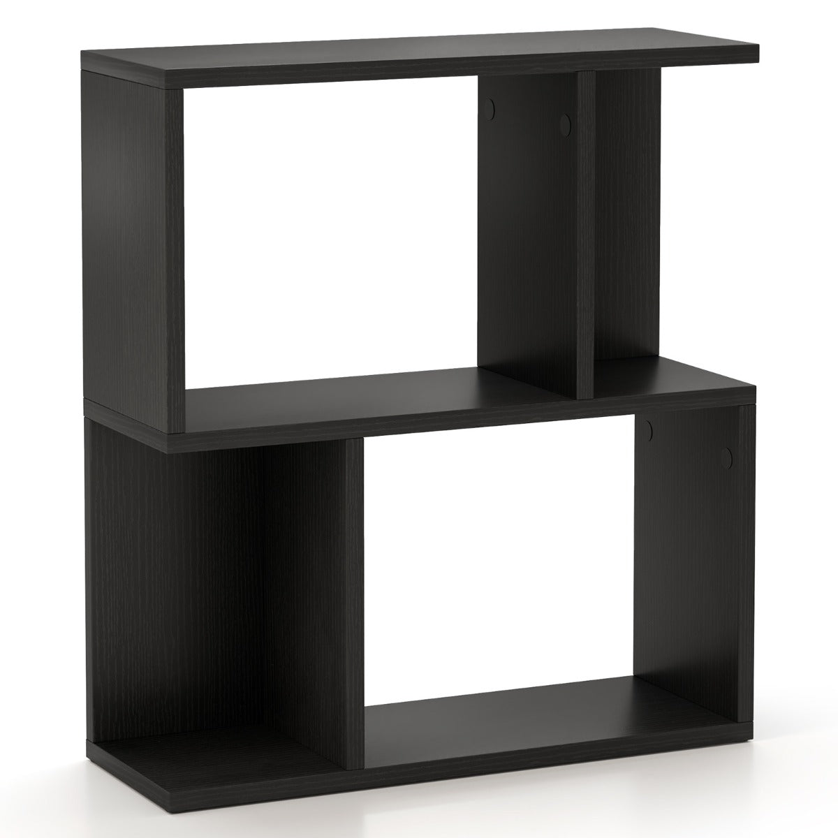 3-Tier Freestanding Bookshelf for Home Office-Black