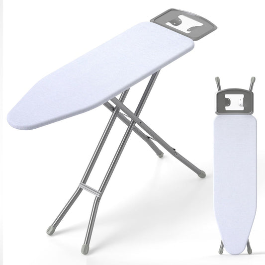 Full Size Ironing Board with Iron Rest and 7-Level Height-White