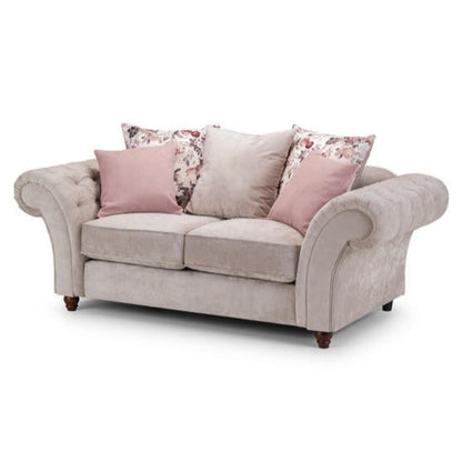 Romulo Fabric Sofa with 3 Seater - Grey/Beige