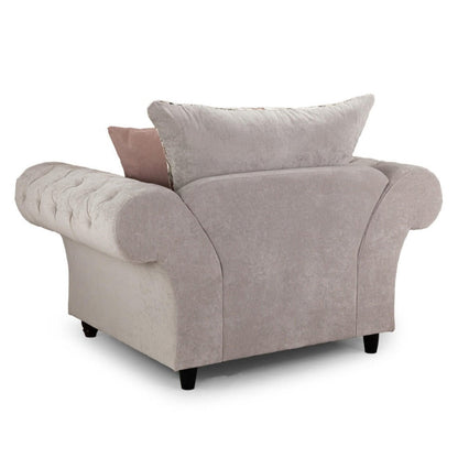 Romulo Fabric Corner Sofa -Grey/Beige