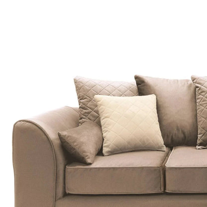 Bethan Velvet Corner Sofa - Left Arm Tan Brown