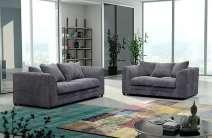 Desmond Jumbo Cord 4 Seater Sofa Grey and Other Colours