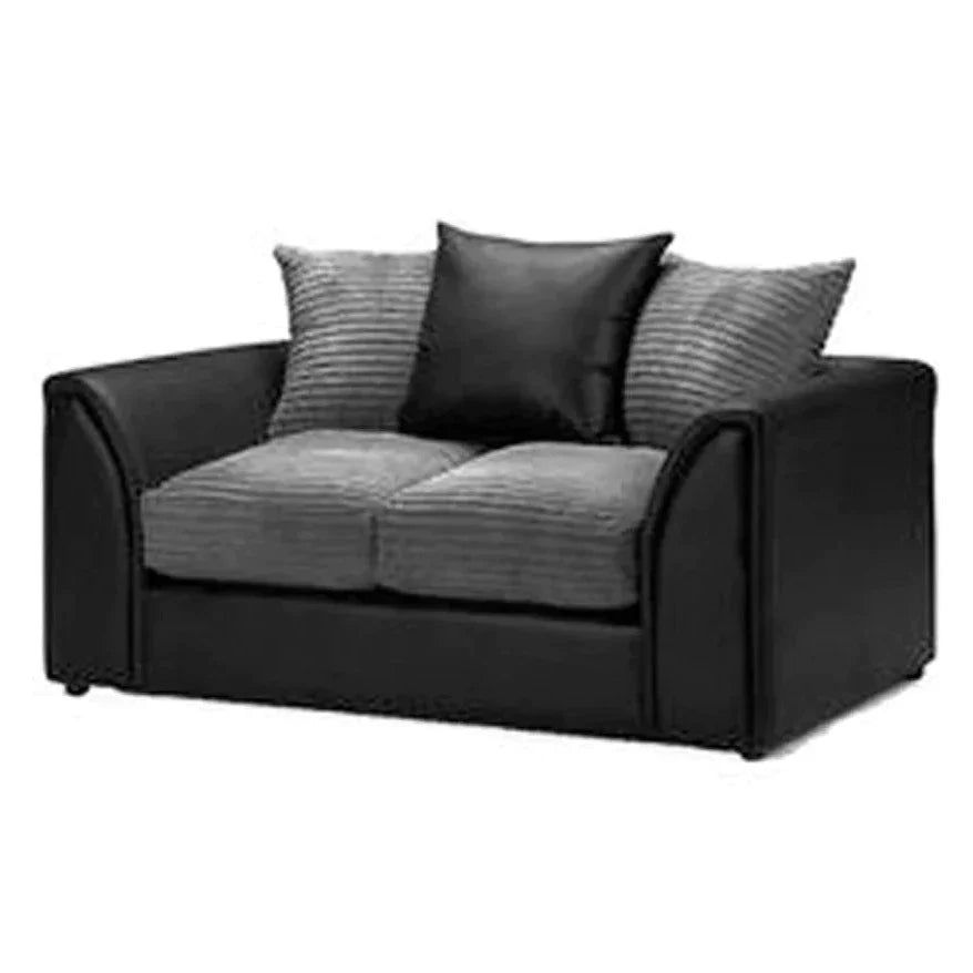 Benson 3 Seater Sofa - Black and Grey