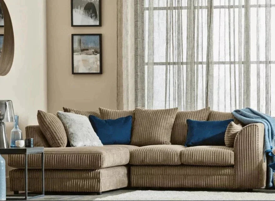 Mona Jumbo Cord Corner Sofa - 5 Colours