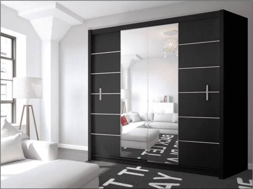 Lisbane White Sliding Door Wardrobe - 150cm,180cm and 203cm