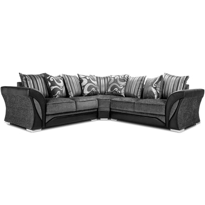 Shannon Chenille Fabric Corner Sofa Suite