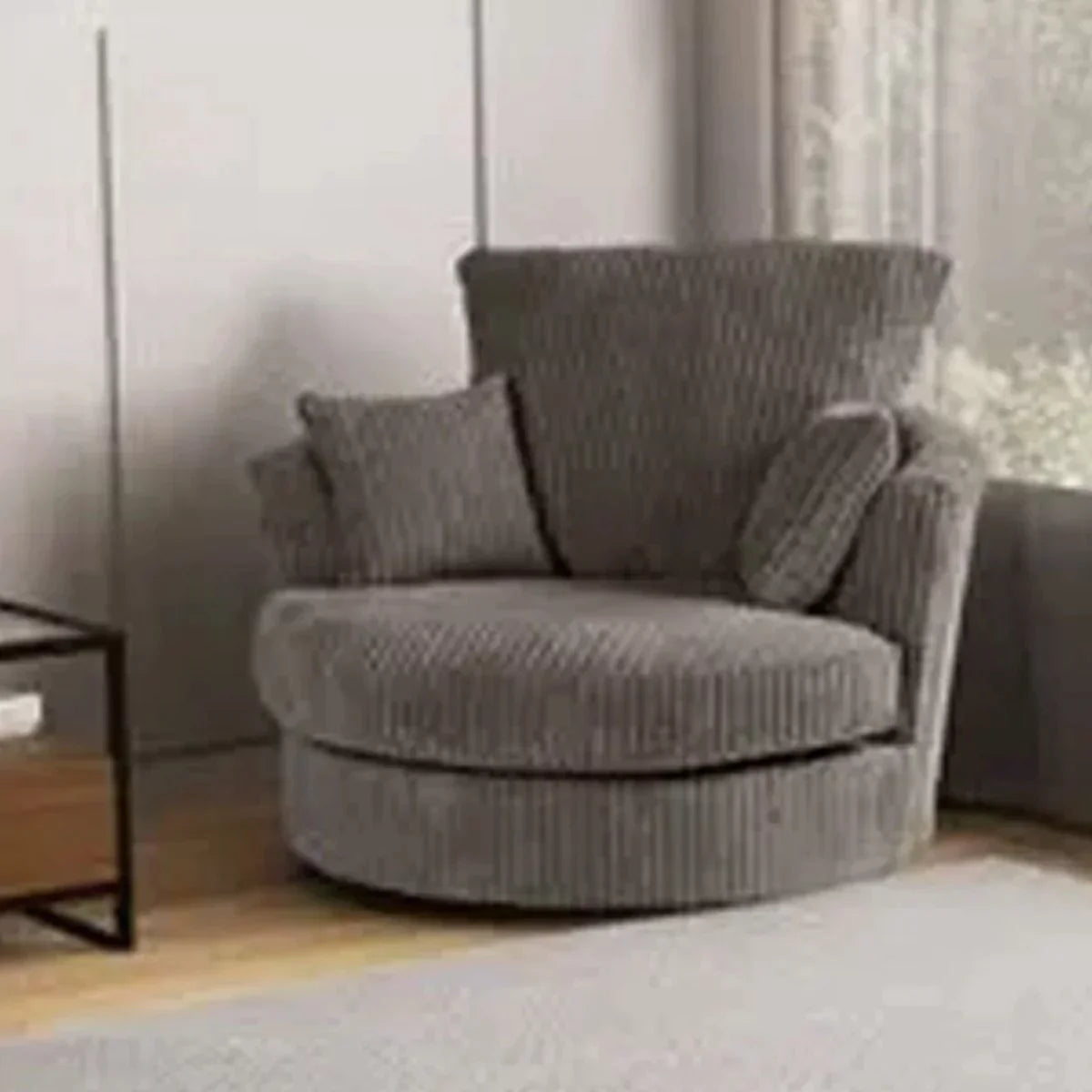 Jamba Double-Padded Fabric Mink Corner Sofa - 6 Colours Available