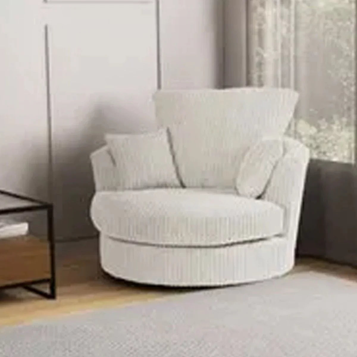 Jamba Double-Padded Fabric Grey Corner Sofa - 6 Colours Available