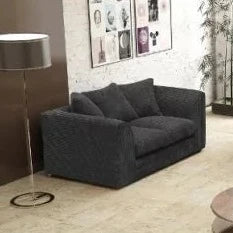 Desmond Jumbo Cord 2 Seater Sofa Grey and Other Colours