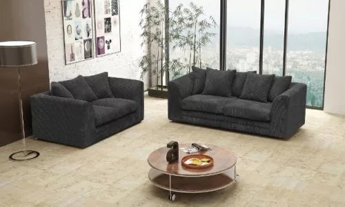 Desmond Jumbo Cord 2 Seater Sofa Grey and Other Colours