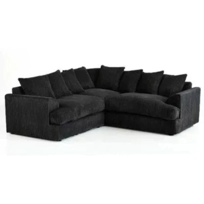 Jamba Double-Padded Fabric Grey Corner Sofa - 6 Colours Available