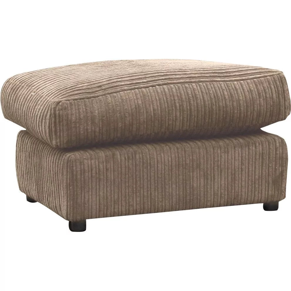 Jamba Double Padded Fabric Cream Corner Sofa - 6 Colours Available