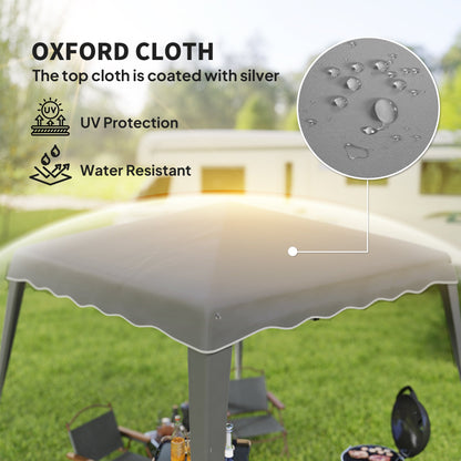 Outsunny 2.5 x 2.5M Pop up Garden Tent - Grey