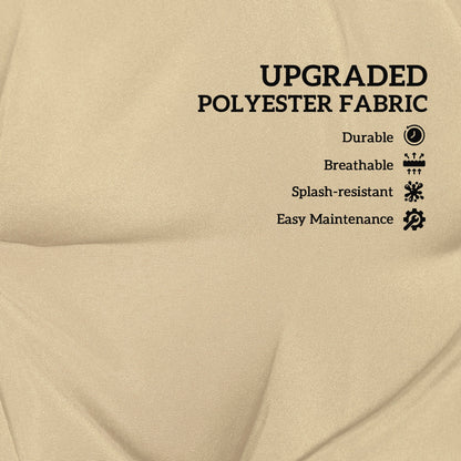 Outsunny Two-Seater Bench Cushion - Khaki