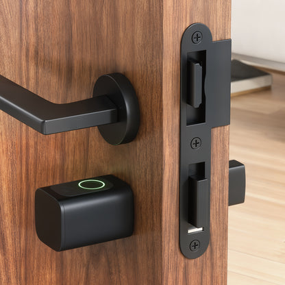 HOMCOM Smart Door Cylinder, 5-in-1 (Fingerprint Biometrics/Passcode/APP/NFC Card/Key), Shared Access, Bluetooth Cylinder