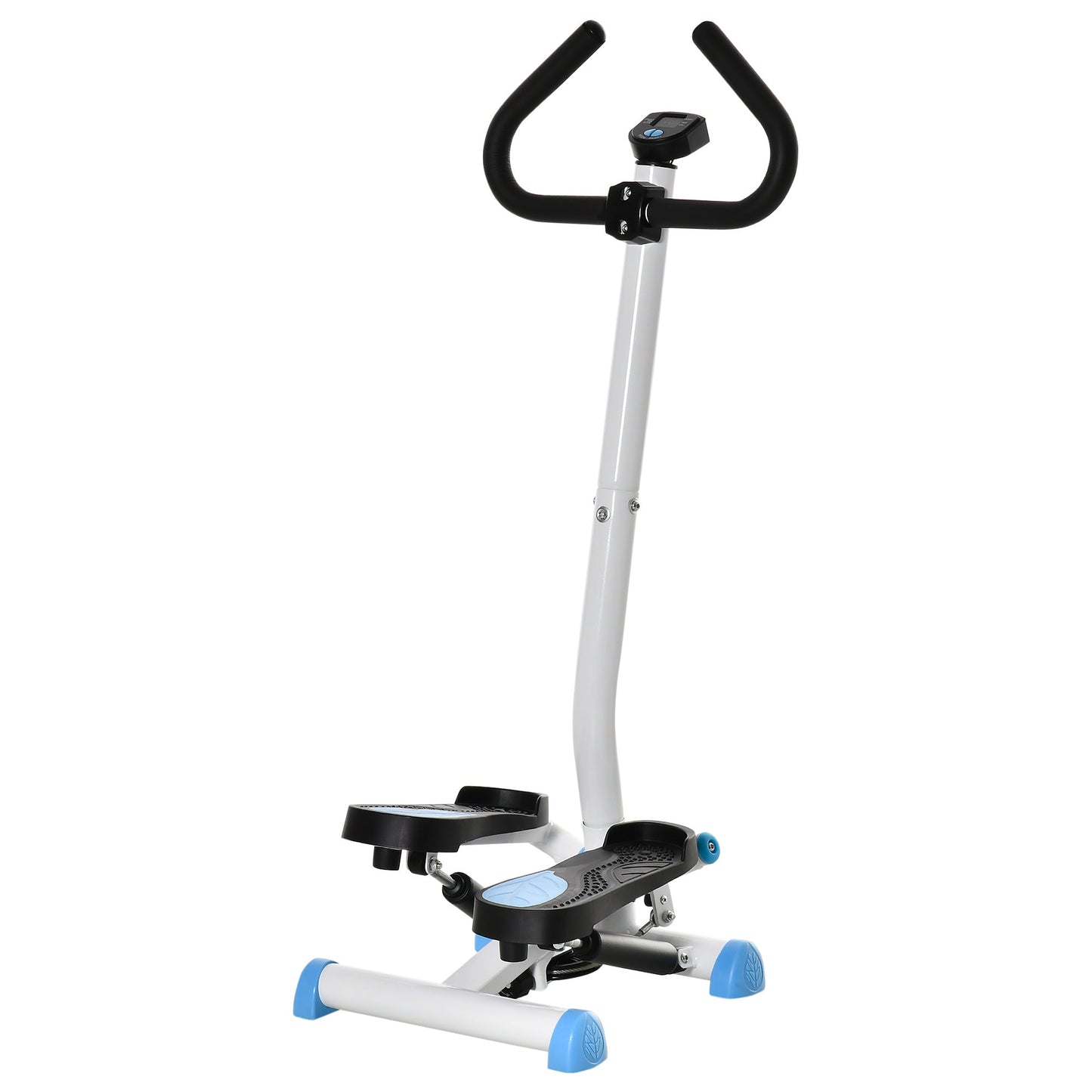 HOMCOM Twister Stepper, Stepper z regulowanym oporem, Ekran LCD - Niebieski