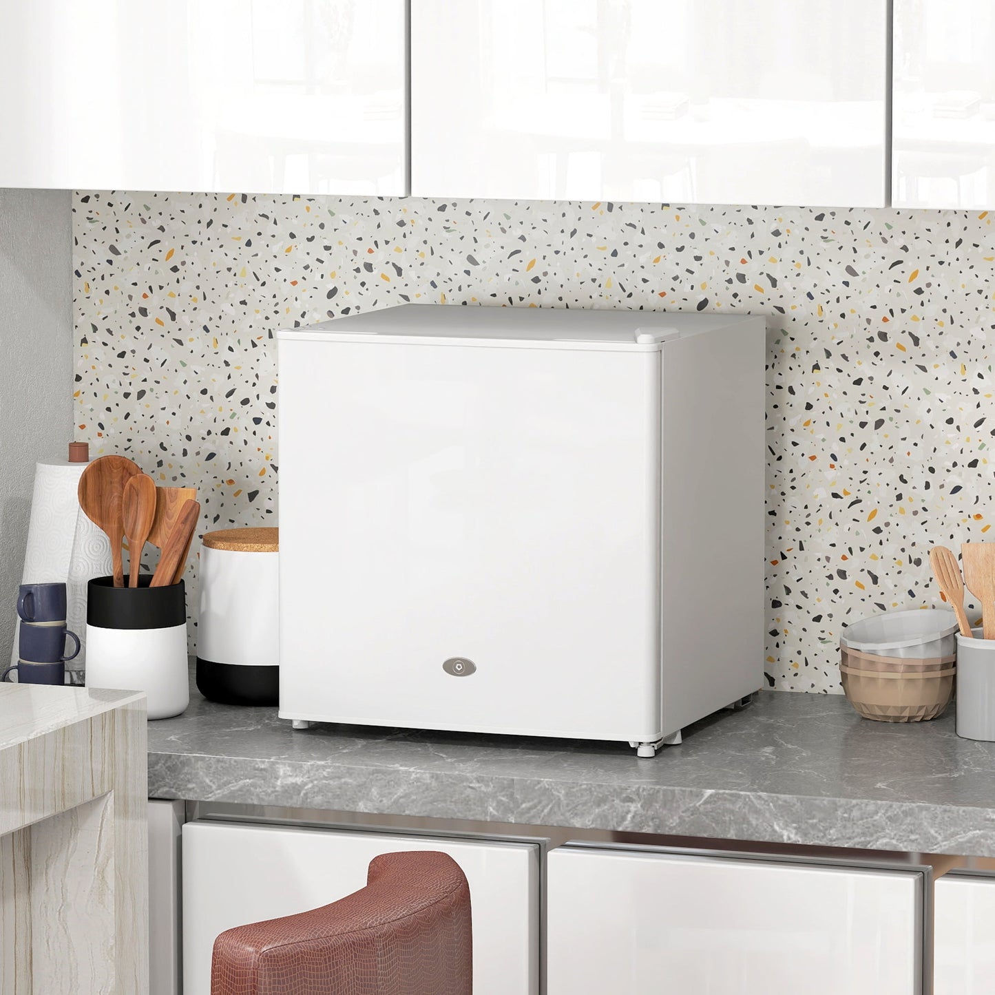 HOMCOM 35L Mini Freezer, -24√¢‚Äû∆í to -14√¢‚Äû∆í Temperature - White