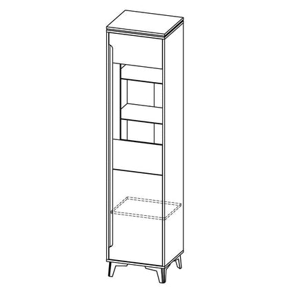 Gappa GA4 Tall Display Cabinet 47cm