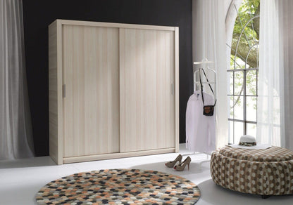 Pallas 2-Door Sliding Wardrobe 180cm - 2 Colours