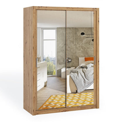 Bono Sliding Door Wardrobe With Mirrors 150cm