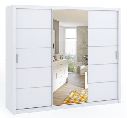 Bono Sliding Door Wardrobe With Mirror 250cm