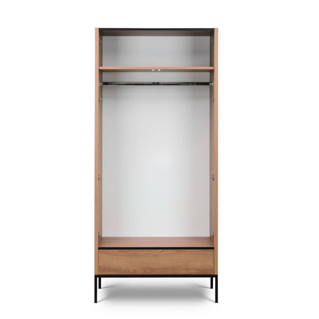 Loft Caramel Hinged Wardrobe 90cm